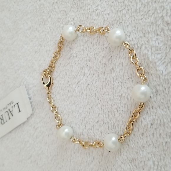 Ralph Lauren Jewelry - New Ralph Lauren Faux Pearl Chain Bracelet